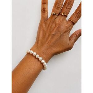 INCREDIBLY RARE Tiffany & Co. Ziegfeld 9-10mm Pearl Bracelet Silver, 7.75"